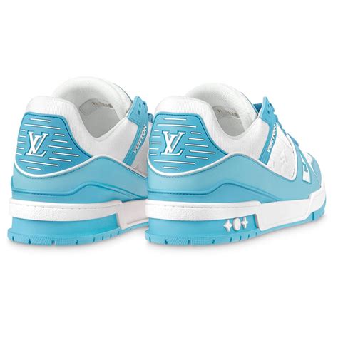 Louis Vuitton Trainer Low White Sky Blue 